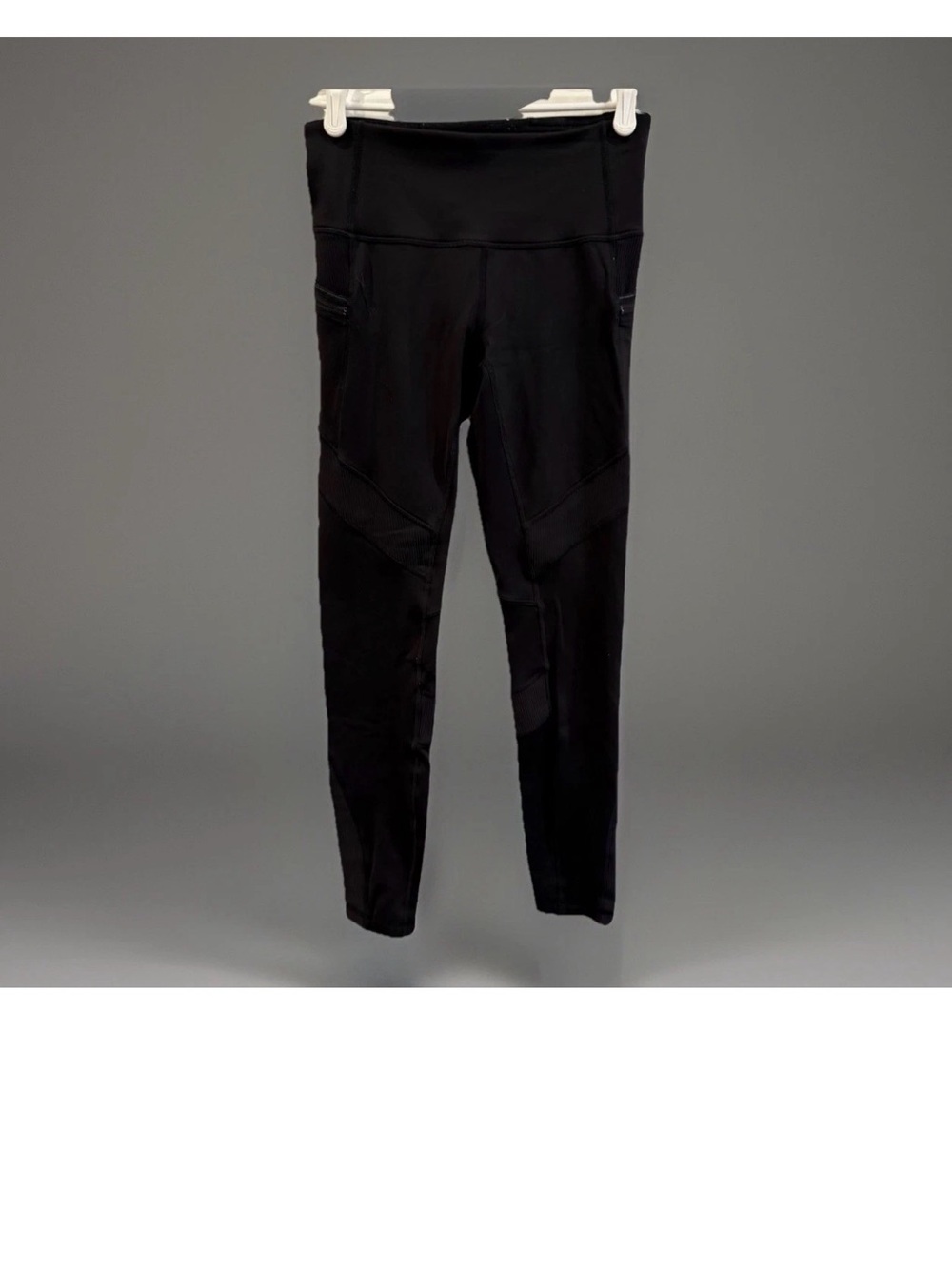 LULULEMON Pants Womens 4 Black High Rise Ankle Leggings Running Keep the Fleece